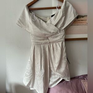 Lulu’s Satin Cream Dress